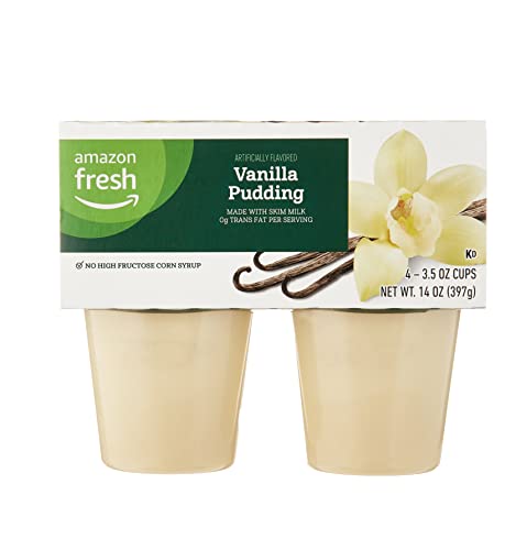 Amazon Fresh Vanilla Pudding Cups 4 Count 0 belly baby and beyond
