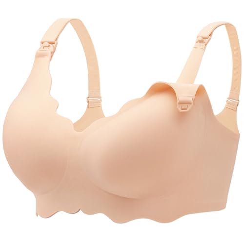 Angelhood Nursing Bras for Breastfeeding Ultra Comfort Seamless Maternity Bra Wireless Pregnancy Bralette with Bra Extender 0 belly baby and beyond