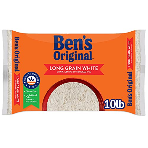 BENS ORIGINAL Enriched Long Grain White Rice Parboiled Rice 10 lb Bag 0 belly baby and beyond