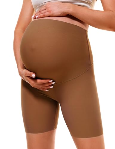 BONVIGOR Clouduxi Maternity Shorts Over The Belly 6 Pregnancy Biker Shorts Workout Yoga Active Athletic Shorts Pants 0 belly baby and beyond