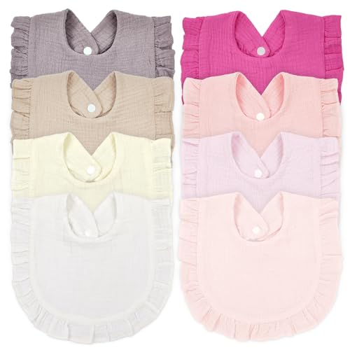 Baby Bibs Muslin Bibs Baby Drooling Bibs for Girls Baby Drool Bibs Feeding Bibs Soft Absorbent Bibs for Baby Boy Girl 0 belly baby and beyond