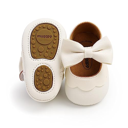 Baby Girl Mary Jane Flats Dress Shoes Infant Newborn Shoes Anti Slip Soft PU Leather Party School Wedding Princess Baby Girl Shoes 0 18M 0 belly baby and beyond