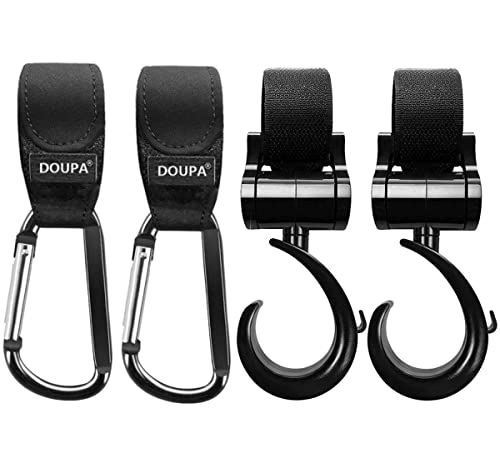 Baby Stroller Hooks Clips Convenient Stroller Accessories Mommy Bag Hooks for Hanging Diaper Bags PurseStroller Organizer Perfect for Uppababy Babyzen Yoyo Britax Bugaboo Bob Pushchair Buggy 0 belly baby and beyond