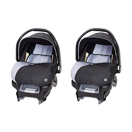 Baby Trend Ally Adjustable 35 Pound Comfortable Carry Travel Infant Baby Car Seat with Base Stormy 2 Pack 0 belly baby and beyond