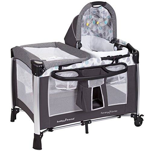Baby Trend GoLite ELX Unisex Versatile Deluxe Infant Play Portable Nursery Center for Newborns Lightweight 30 pounds Drip Drop Blue 0 belly baby and beyond
