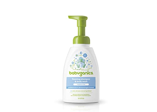 Babyganics Baby Shampoo Body Wash Pump Bottle Fragrance Free Non Allergenic and Tear Free 16 Fl Oz Packaging May Vary 0 belly baby and beyond