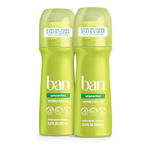 Ban Original Unscented 24 hour Invisible Antiperspirant Roll on Deodorant for Women and Men Underarm Wetness Protection with Odor fighting Ingredients 35 Fl Oz Pack of 2 0 belly baby and beyond