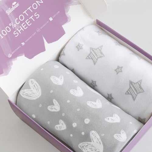Bassinet Sheets Fit for Chicco Close to You 3 in 1 Bedside Baby Trend Lil Snooze Deluxe III for Twins Bassinet and Delta Children Classic Wood Bedside 100 Jersey Knit Cotton Sheets Grey Print 0 belly baby and beyond