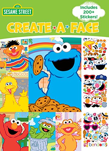 Bendon Create A Face Sticker Pad Sesame Street 0 belly baby and beyond
