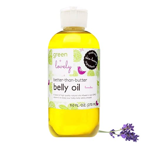 Better than Butter Belly Oil Pregnancy Stretch Mark Prevention Stretch Mark Cream Pregnancy Must Haves Pregnancy Essential Enhanced Vitamin E Skin Elasticity 9 Fl Oz Lavender 0 belly baby and beyond