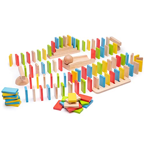 Bigjigs Toys Wooden Domino Run 0 belly baby and beyond