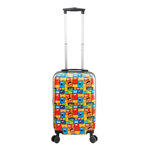 Bioworld Sesame Street All Over Print Character Panels 20 Carry On Luggage 0 belly baby and beyond