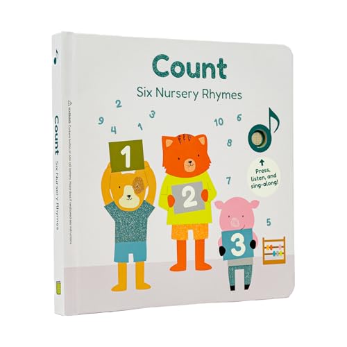 Calis Books Count Nursery Rhymes Music Book for Toddlers 1 3 Interactive books for 1 year old with 6 Animal Songs Educational Toddler Books Ages 1 3 0 belly baby and beyond