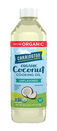 Carrington Farms Gluten Hexane free NON GMO No Hydrogenated and Trans Fats in a BPA free bottle Liquid Coconut Cooking oil Unflavored 16 Fl Oz 0 belly baby and beyond