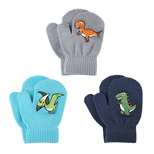 Century Star Toddler Mittens Winter Warm Gloves Magic Stretch Mittens for Boys Girls Knitted Soft Baby Mittens 0 belly baby and beyond