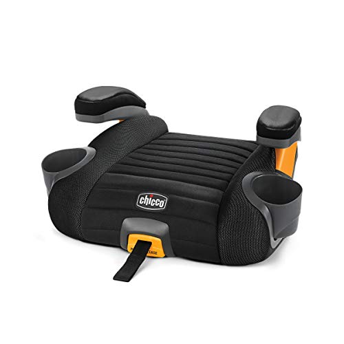 Chicco GoFit Plus Backless Booster Car Seat with LATCH Attachment and Quick Release LATCH Removal Portable Travel Booster Seat for children 40 110 lbs IronBlack 0 belly baby and beyond