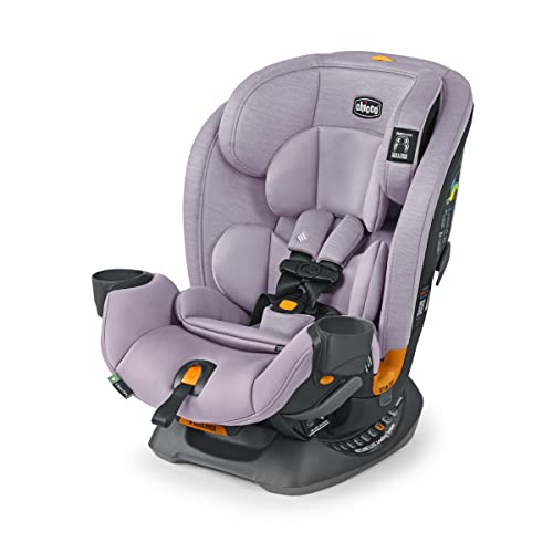 Chicco OneFit ClearTex Slim All in One Car Seat Rear Facing Seat for Infants 5 40 lbs Forward Facing Car Seat 25 65 lbs Booster 40 100 lbs Convertible Car Seat LilacPurple 0 belly baby and beyond
