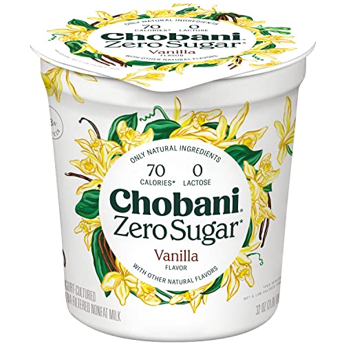 Chobani Zero Sugar Vanilla 32oz 0 belly baby and beyond