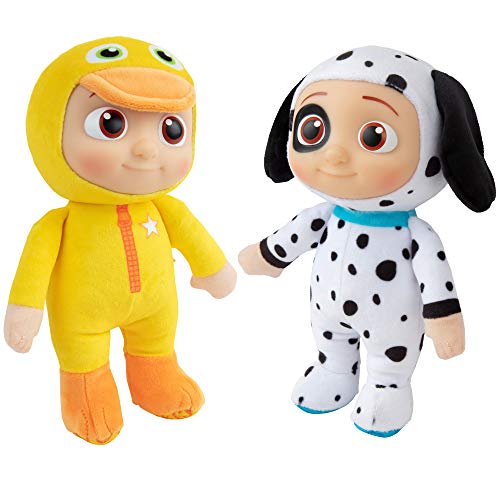 CoComelon 8 Inch JJ Puppy Duck Plush 2 Pack Officially Licensed Soft Squishy Stuffed Animal Doll Toys Gift for Kids Boys Girls Toddlers Preschoolers Ages 1 3 Set of 2 0 belly baby and beyond