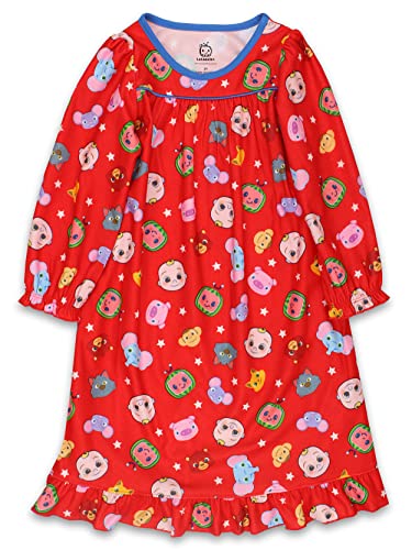 CoComelon Infant and Toddler Girls Flannel Granny Gown Nightgown Pajamas 0 belly baby and beyond