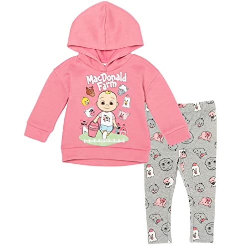 CoComelon JJ Fleece Pullover Hoodie and Pants Outfit Set Infant to Toddler 0 belly baby and beyond