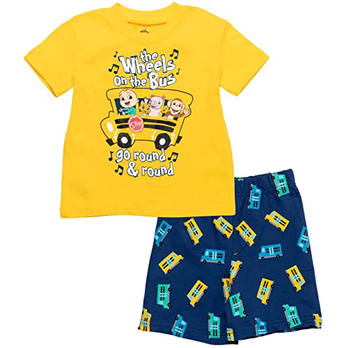 CoComelon JJ Graphic T Shirt French Terry Shorts Outfit Set 0 belly baby and beyond
