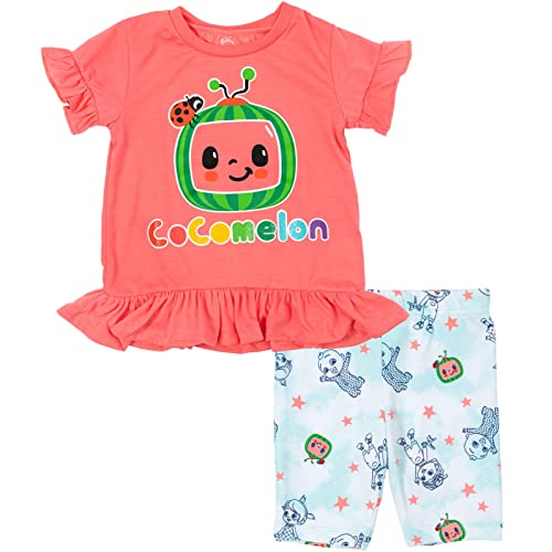 CoComelon JJ Yoyo Tomtom T Shirt and Shorts Outfit Set Infant to Toddler 0 belly baby and beyond