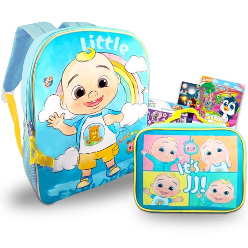Cocomelon Backpack and Lunch Box Set 6 Pc Bundle with 16 Backpack Lunch Bag Stickers Tattoos and More 0 belly baby and beyond