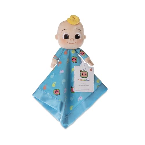 Cocomelon Infant Security Blanket Small Plush Soft Lovey Your Baby Will Love Unisex Design Blue 0 belly baby and beyond