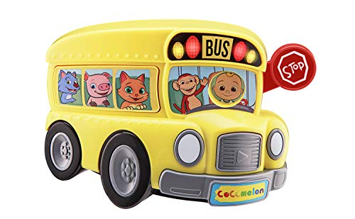 Cocomelon Musical Bus for Kids Yellow School Bus with Built in Cocomelon Songs and Sound Effects Fun Musical Cocomelon Toy for Cocomelon Merchandise Fans Bus Toy for Toddlers with Flashing Light 0 belly baby and beyond