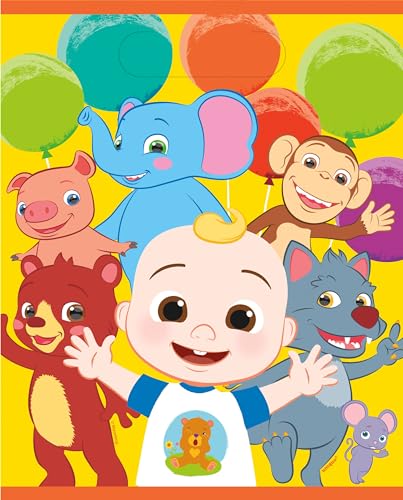 Cocomelon Plastic Loot Bags Sturdy Vibrant Fun Design Party Supplies Perfect For Kids Birthday Party Themed Celebration Pack Of 8 0 belly baby and beyond