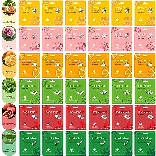 Collagen Face Masks for Skincare in Bulk Sheet Masks for the Face Hydrating and Moisturizing Face Masks Sets for Womens Skin Care 36 Packs 0 belly baby and beyond