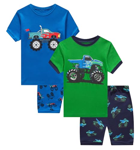 Cotton Pajamas Boys Short Pajamas Toddler Boys Pjs Summer Kids Sleepwear 18Months 12Years 0 belly baby and beyond