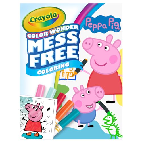 Crayola Peppa Pig Color Wonder Mess Free Coloring Activity Set Toddler Drawing Coloring Kit Peppa Pig Toy Gift for Kids 0 belly baby and beyond