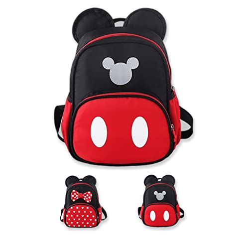 Cute Mini Backpacks Red Cartoon Bag Mouse Ears Bowknot Travel Daypack 0 belly baby and beyond