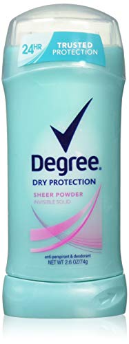 Degree Sheer Powder Antiperspirant Deodorant Stick 26 oz Pack of 4 0 belly baby and beyond