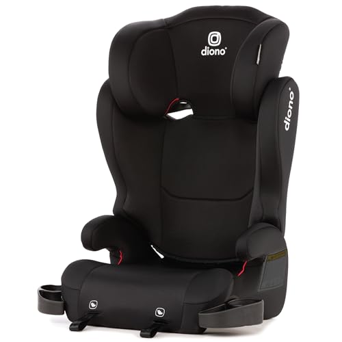 Diono Cambria 2 XL Dual Latch Connectors 2 in 1 Belt Positioning Booster Seat High Back to Backless Booster Space and Room to Grow 7 Headrest Positions 8 Years 1 Booster Seat Black 0 belly baby and beyond