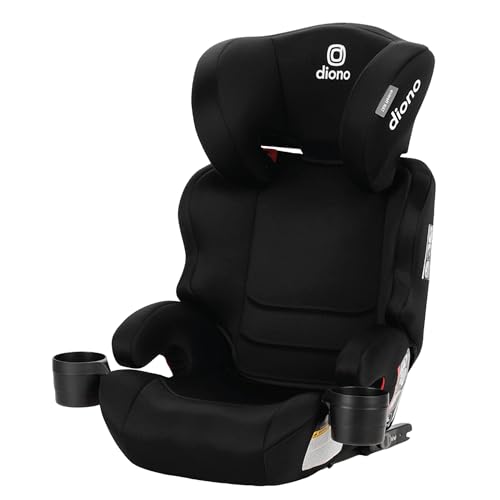 Diono Everett NXT High Back Booster Car Seat with Rigid Latch Lightweight Slim Fit Design 8 Years 1 Booster Seat Black 0 belly baby and beyond