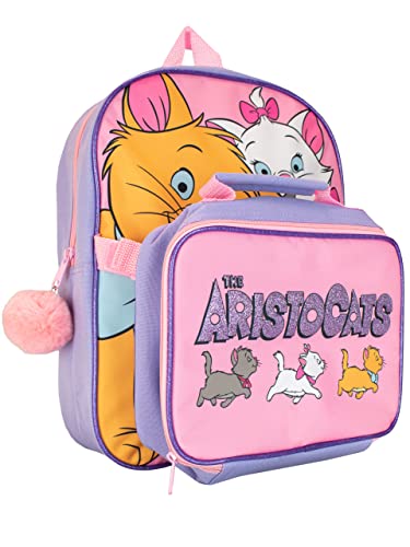 Disney Backpack with Lunch Box Aristocats Girls Backpacks for School Kids Pink School Bag 0 belly baby and beyond
