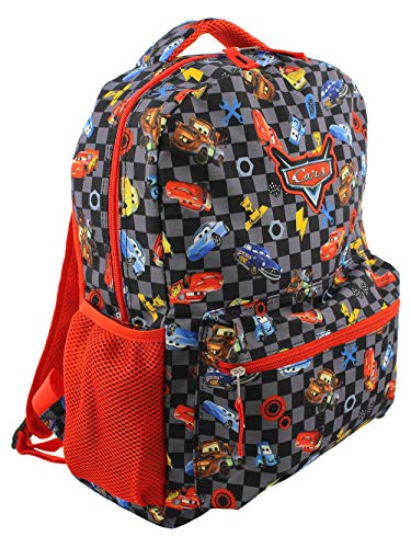 Disney Cars Boys Girls 16 Inch School Backpack Bag Lightning McQueen Mater One Size BlackRed 0 belly baby and beyond