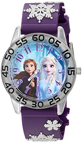 Disney Frozen Kids Plastic Time Teacher Analog Quartz 3D Strap Watch 0 belly baby and beyond
