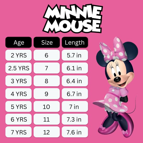 Disney Girls Minnie Mouse Sandals LED Light Up Water Shoes SlipOn Waterproof Adjustable Strap Character Slides OpenToeClosedToe ToddlerLittle Kid 0 4 belly baby and beyond