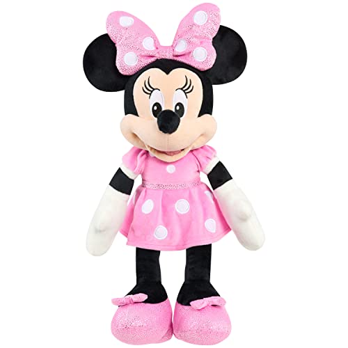 Disney Junior Mickey Mouse Large 19 inch Plush Minnie Mouse Officially Licensed Kids Toys for Ages 2 Up by Just Play 0 belly baby and beyond