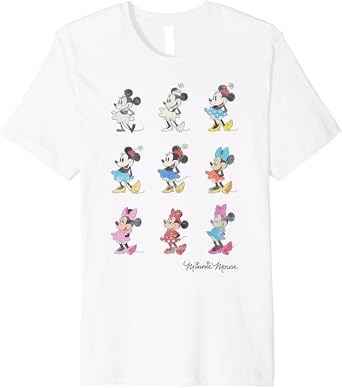 Disney Mickey And Friends Minnie Mouse Through The Years Premium T Shirt 0 belly baby and beyond
