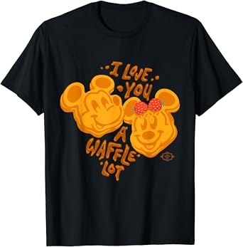 Disney Mickey Minnie Love You a Waffle Lot Valentines Day T Shirt 0 belly baby and beyond