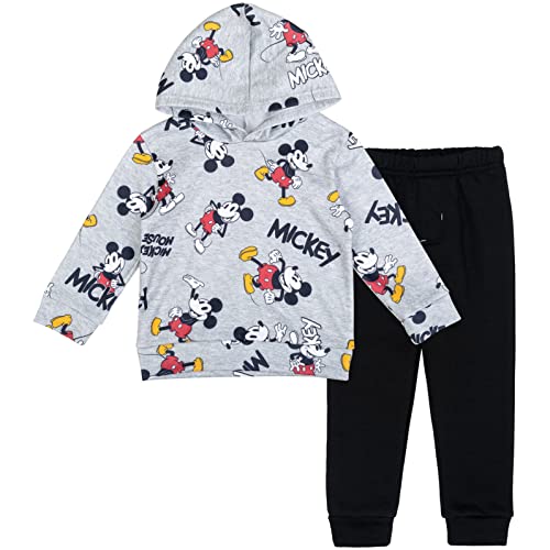 Disney Mickey Mouse Christmas Fleece Pullover Hoodie and Pants Outfit Set Newborn to Big Kid Sizes 0 3 Months 14 16 0 belly baby and beyond