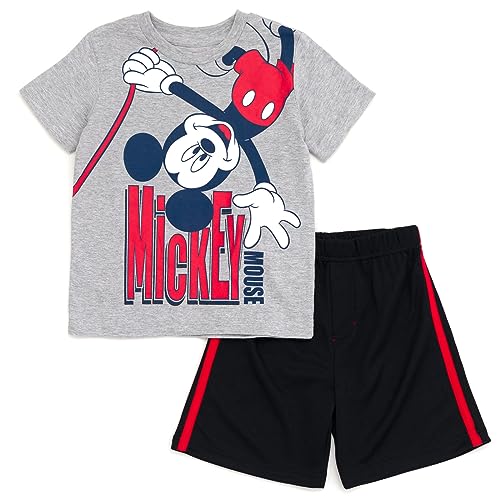Disney Mickey Mouse Donald Duck Goofy Pluto Baby T Shirt and Mesh Shorts Outfit Set Infant to Little Kid 0 belly baby and beyond