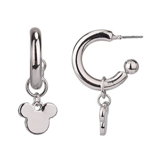 Disney Mickey Mouse Earrings One Pair in Authentic Jewelry Gift Box Hanging Huggie Hoop 0 belly baby and beyond