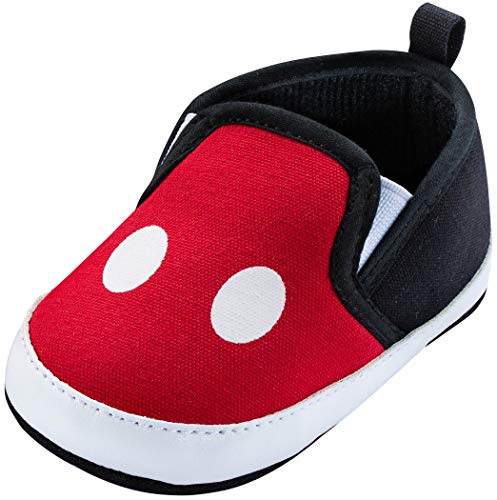 Disney Mickey Mouse Red and Black Infant Shoes 0 belly baby and beyond