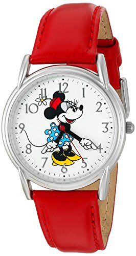 Disney Minnie Mouse Adult Classic Cardiff Articulating Hands Analog Quartz Leather Strap Watch 0 belly baby and beyond